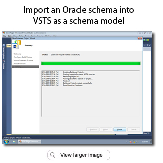 Import Oracle Schema Into Visual Studio